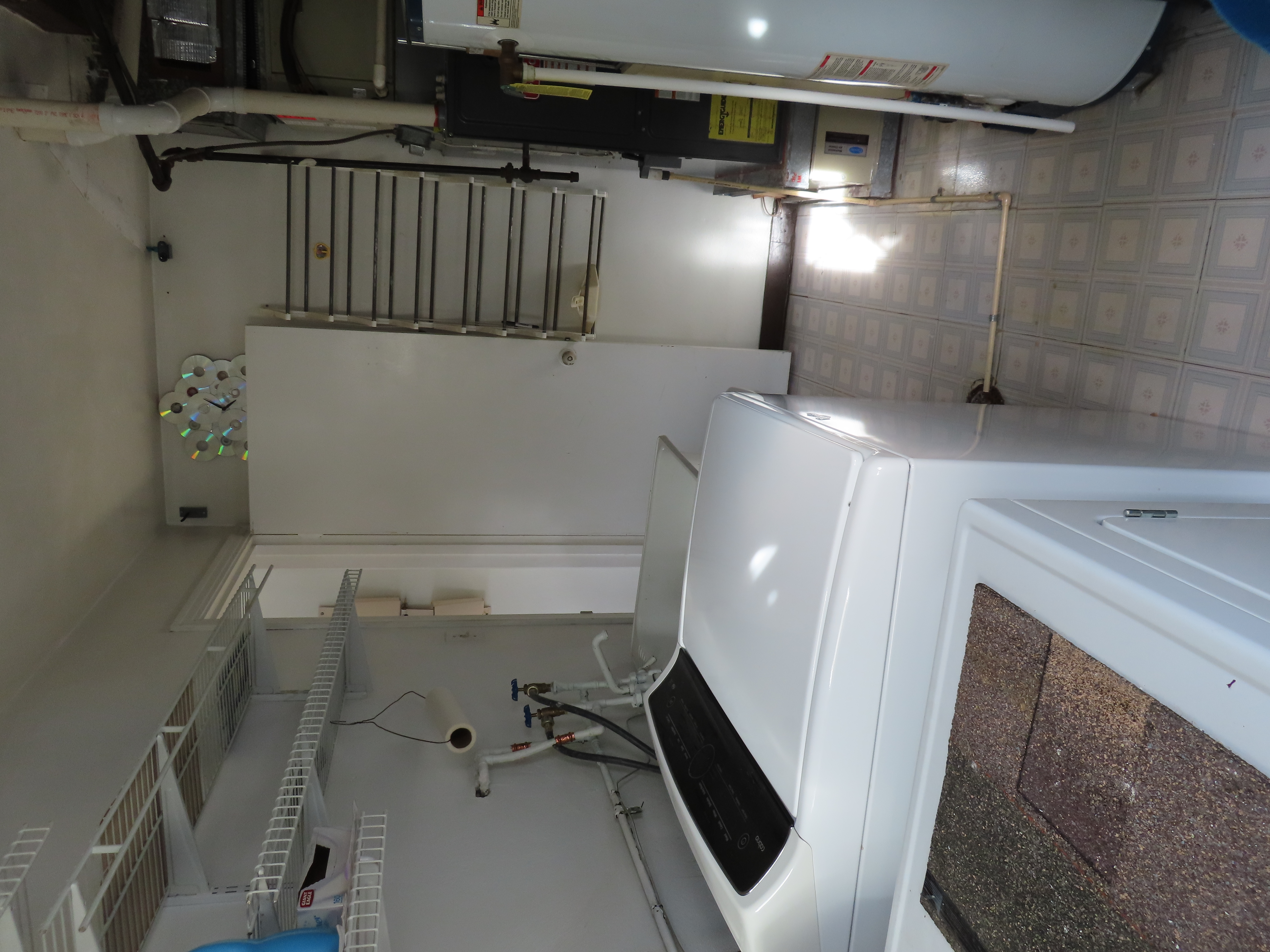 Utility room view from side door